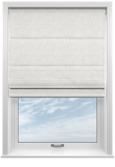 Foxford, Lambs Wool - Motorised Roman Blind